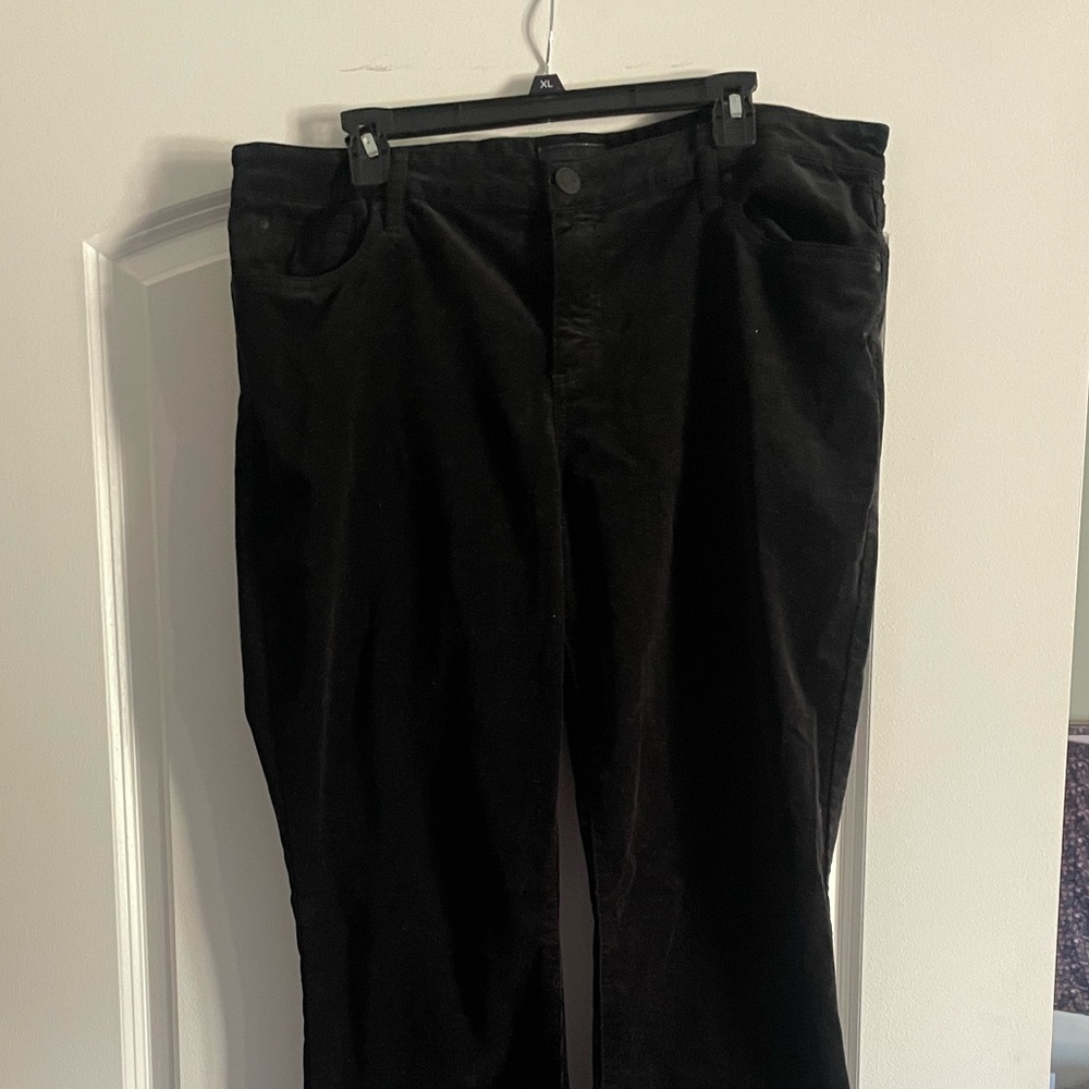 KUT corduroy wide leg black pants